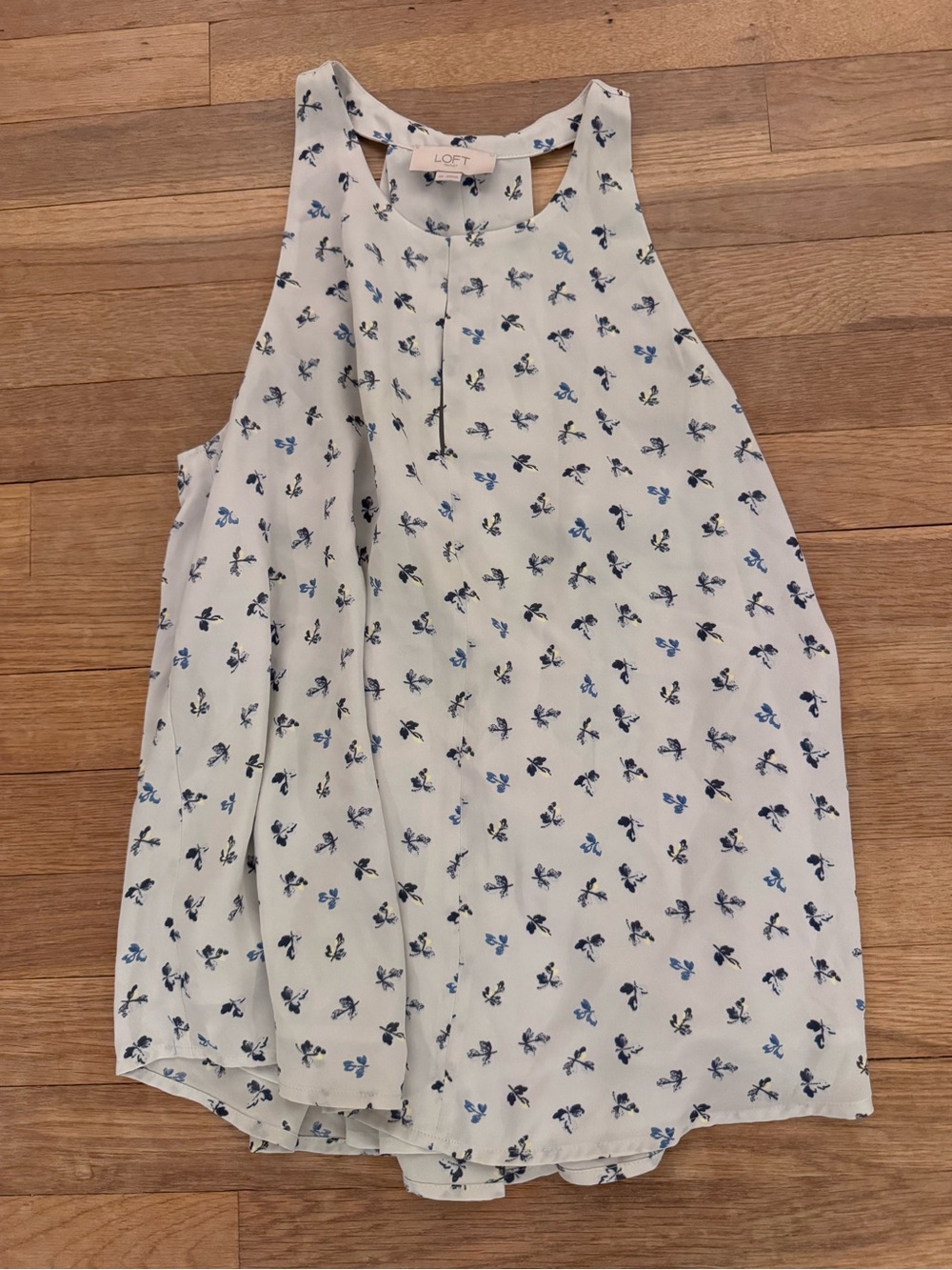 Loft Outlet Women's Floral Keyhole Halter Tank Top - Size XS
 b44
